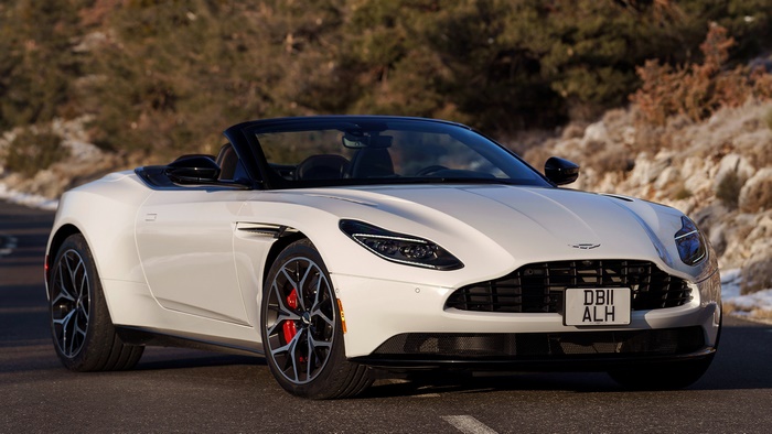White Aston Martin DB11 V8 Volante Convertible