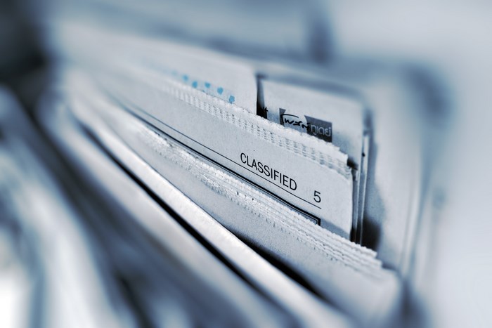 Classified documents in a file organizer