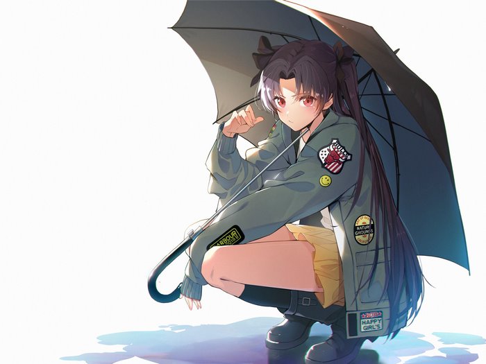Rin Tohsaka from Fate/Grand Order with Umbrella