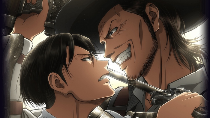Kenny Ackerman and Levi Ackerman from Attack on Titan