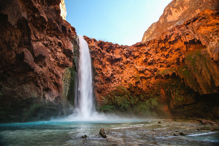 Havasu Falls waterfall in Grand Canyon, Arizona