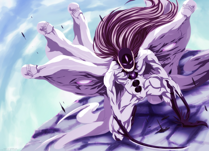 Sōsuke Aizen from Bleach in monster form
