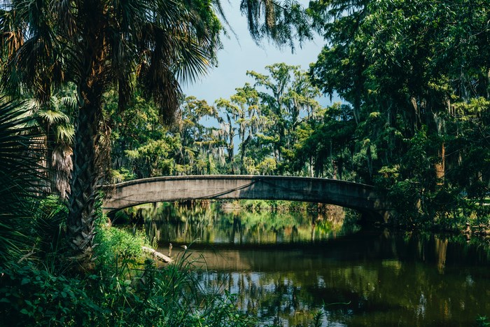 Bridge over a river in Louisiana