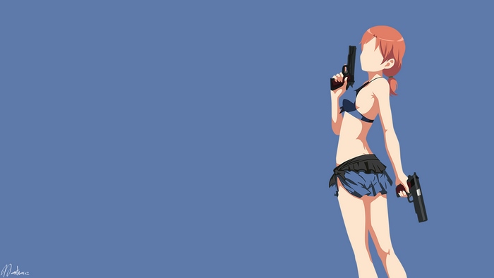 Rinka Hayami from Assassination Classroom with Pistols