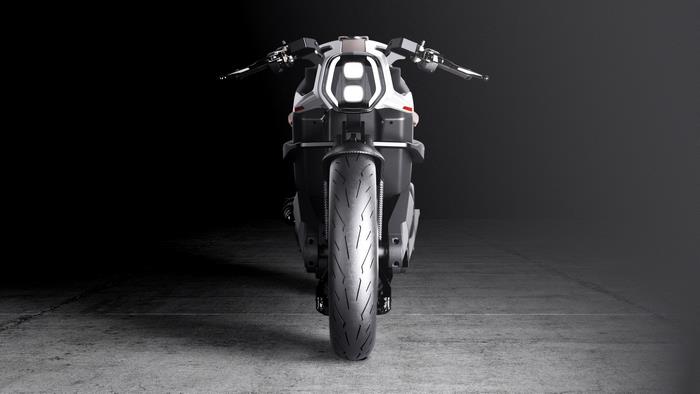 Arc Vector electric motorcycle front view