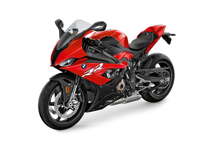 Red BMW S1000RR Motorcycle 4K