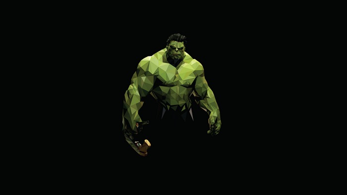 Hulk Low Poly Minimalist Art