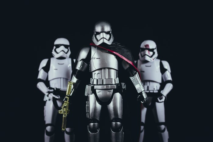 Star Wars First Order Stormtroopers and Captain Phasma
