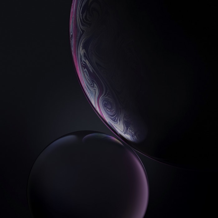 iPhone XR Stock Bubbles Wallpaper