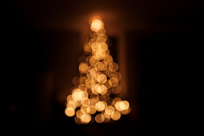 Bokeh Christmas Tree Lights
