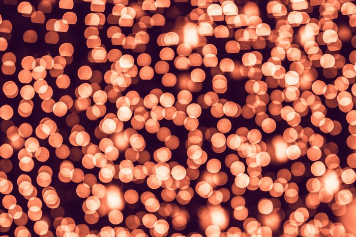 Orange Bokeh Lights Pattern