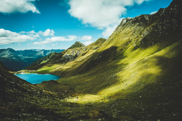 Lago Cadagno in Ticino, Switzerland