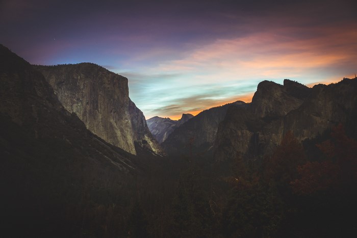 Yosemite National Park at Dawn with El Capitan