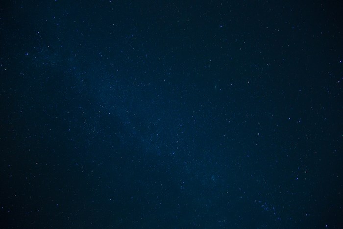Starry night sky with the Milky Way