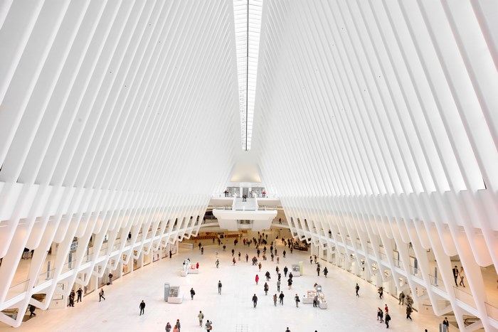 Interior of the Oculus at World Trade Center