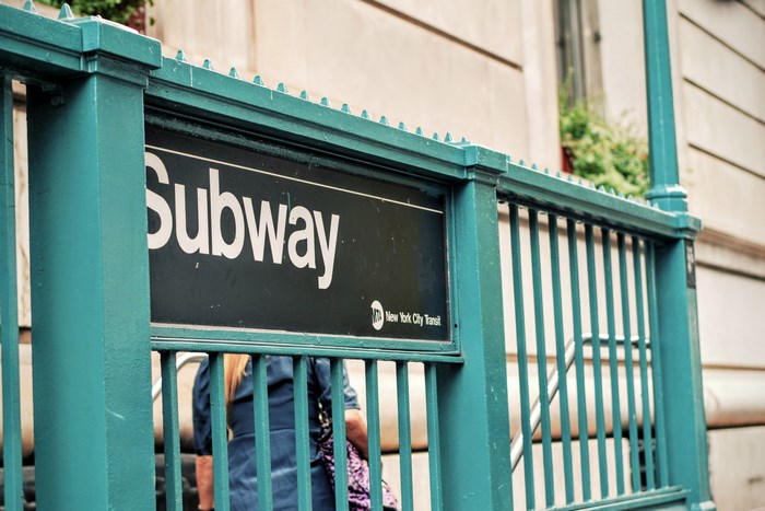 New York City Subway Entrance Sign