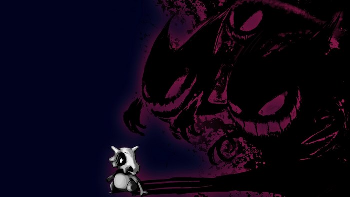 Cubone and Gengar from Pokemon