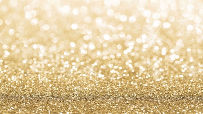 Gold Glitter Bokeh Background