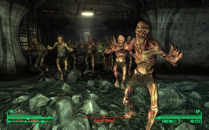 Feral Ghouls in Fallout