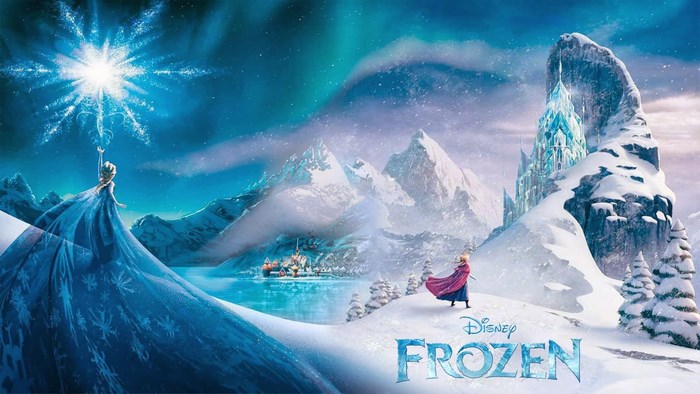Elsa from Disney's Frozen creating a snowflake