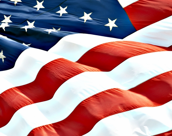 American Flag Waving