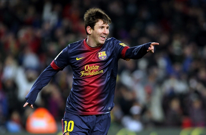 Lionel Messi in Barcelona Jersey