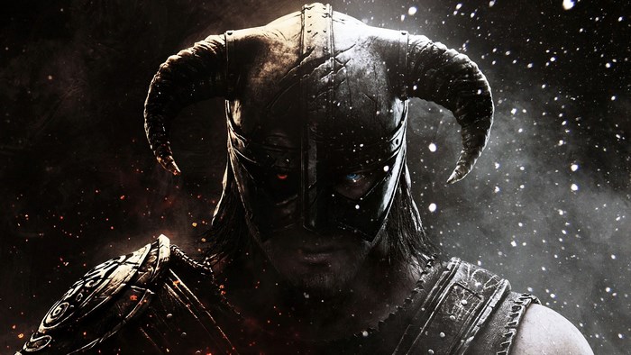 Skyrim Dragonborn in Horned Helmet