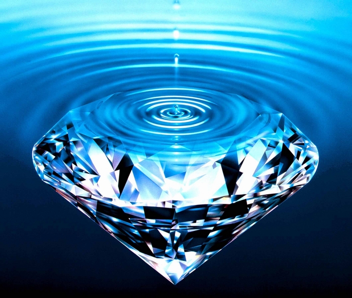 Diamond in Water Ripples
