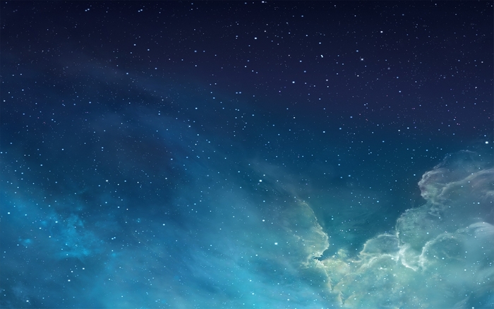 Starry night sky with clouds