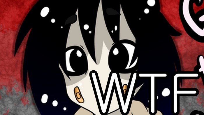 Anime girl with WTF text