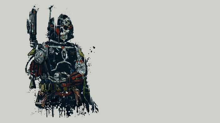 Boba Fett Skull Art