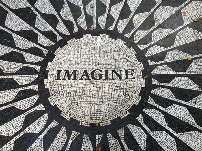 Imagine mosaic on the floor