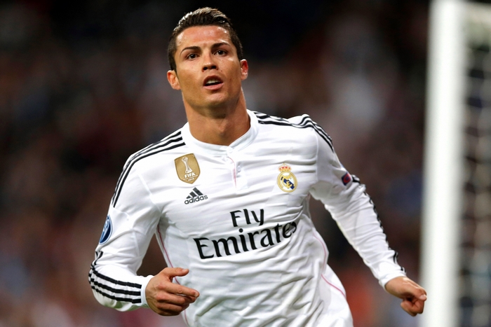 Cristiano Ronaldo in Real Madrid jersey