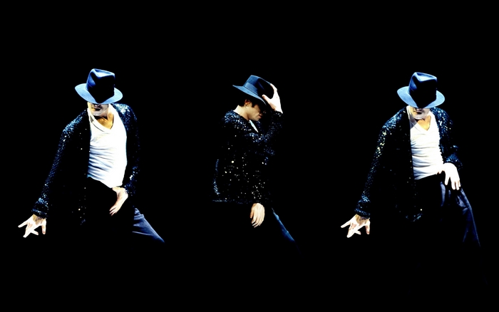 Michael Jackson performing on stage