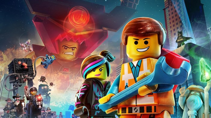The Lego Movie characters with Lord Business and Batman