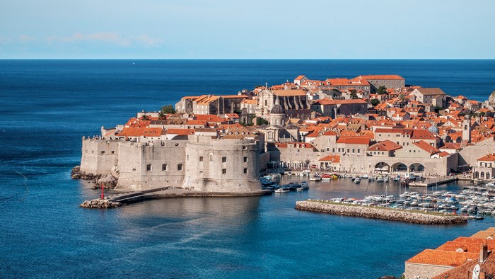 Dubrovnik Old Town Fortifications and Harbor