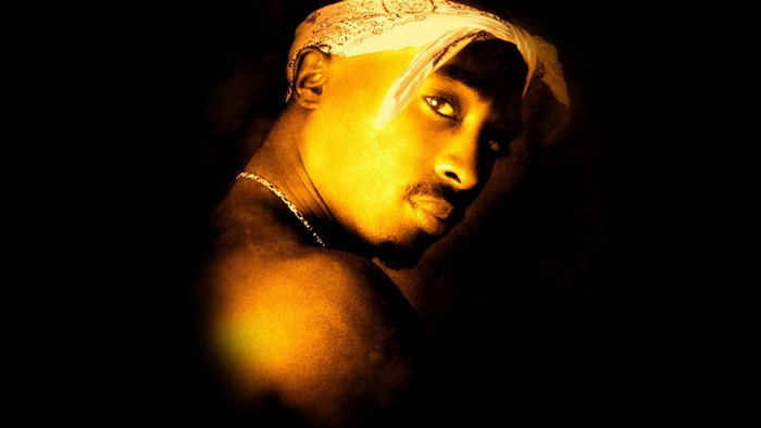 Tupac Shakur Portrait with Warm Lighting