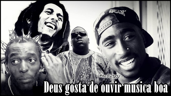 Bob Marley, Biggie Smalls, Tupac, and Eek-A-Mouse