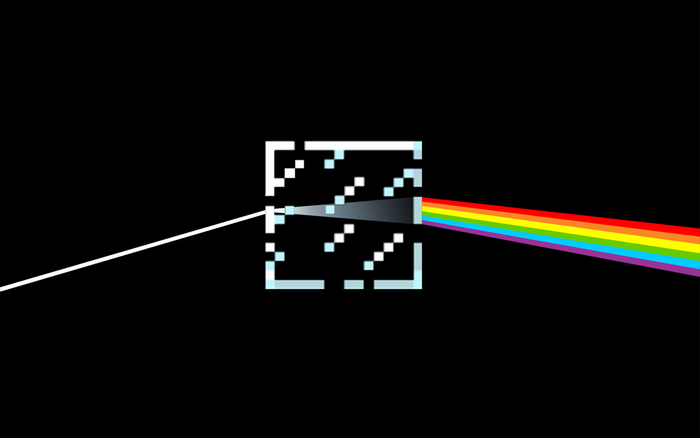 Pink Floyd prism light spectrum