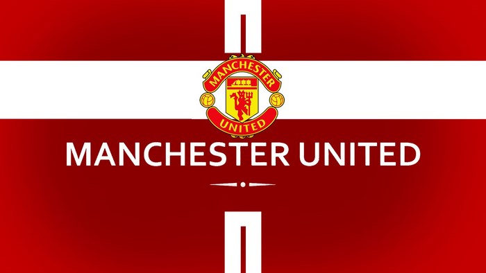 Manchester United logo and text