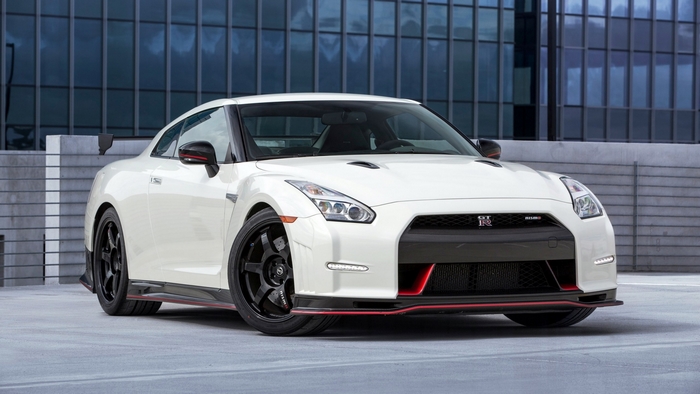 White Nissan GT-R NISMO parked outdoors