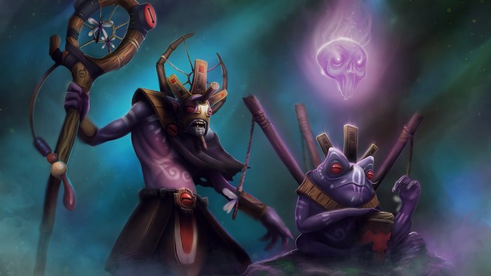 Enchantress and Frog from Dota 2