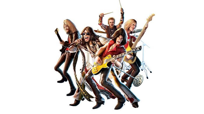 Guitar Hero: Aerosmith band performing