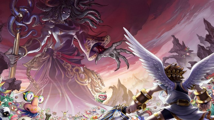 Medusa and Pit from Kid Icarus