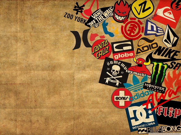 Collection of Skateboarding and Streetwear Brands