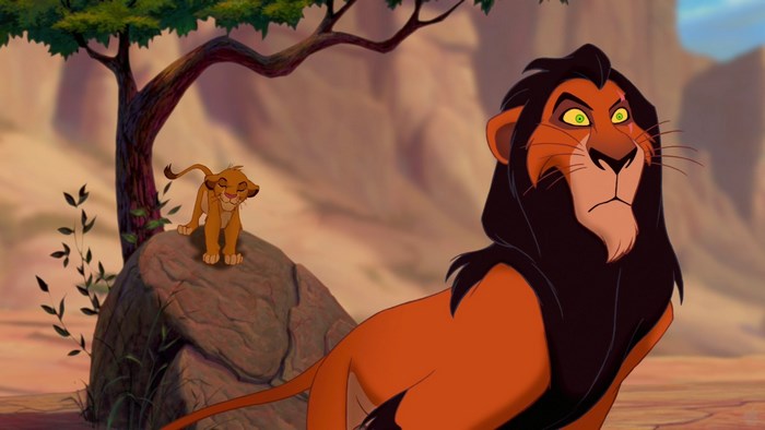 Scar and Simba from The Lion King