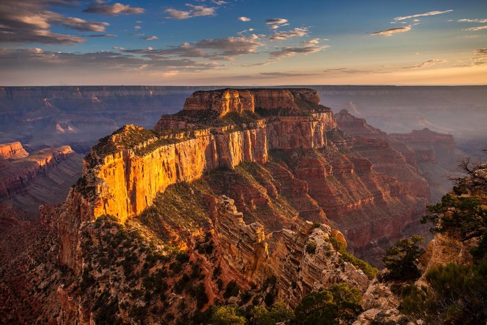 Grand Canyon National Park at sunset
