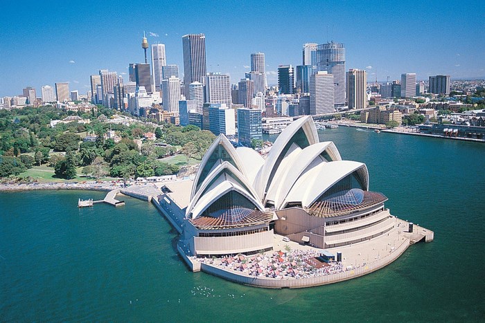Sydney Opera House and city skyline