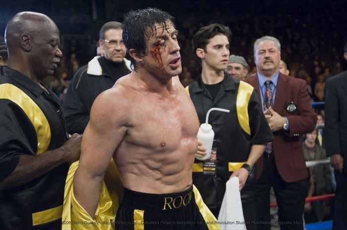 Rocky Balboa in boxing ring