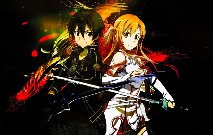 Kirito and Asuna from Sword Art Online